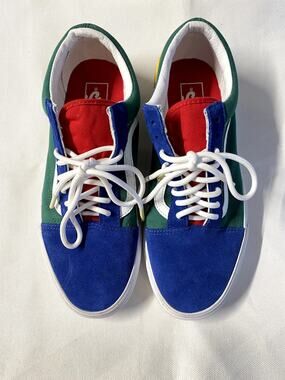 VANS COLOR BLOCK SHOES SIZE 9.5